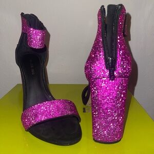 Gianni Bini Elegant Pink Glitter Heels